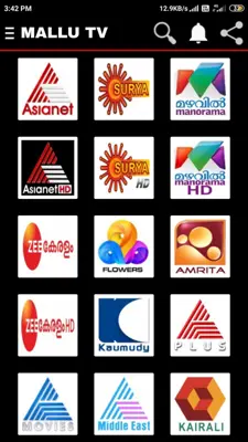 Mallu TV android App screenshot 2